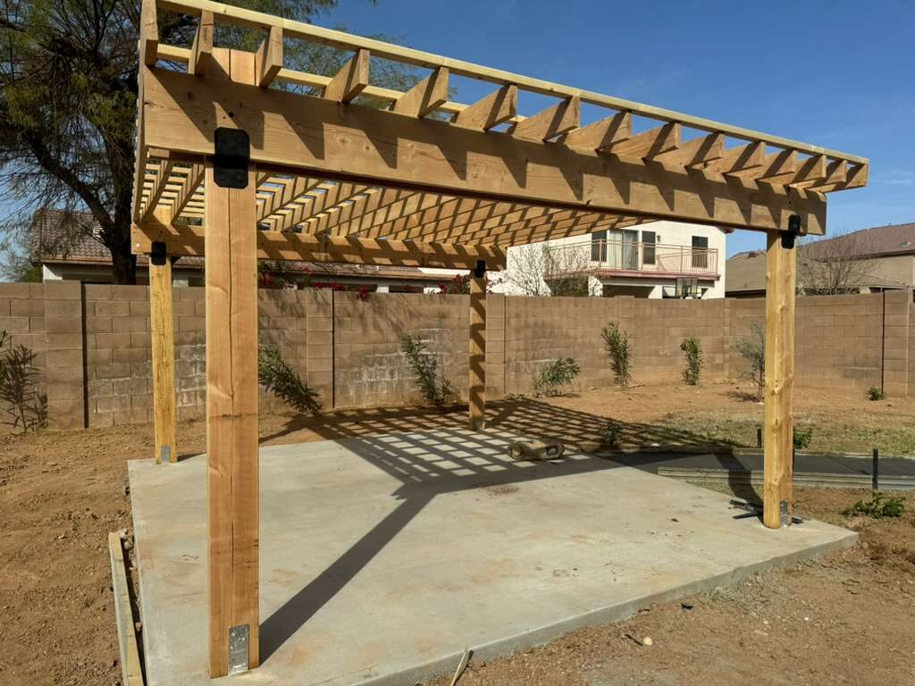 Pergola de madera