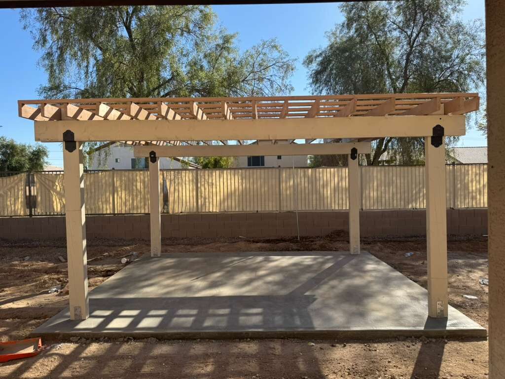 Ramada de madera