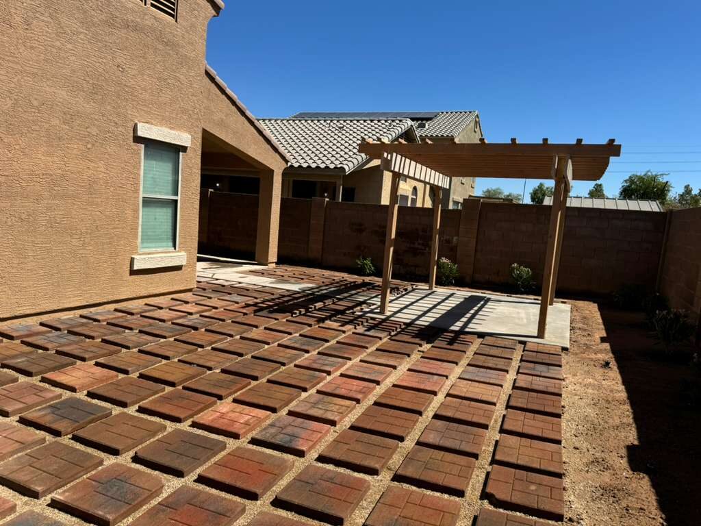 Pavers, concreto y banquetas
